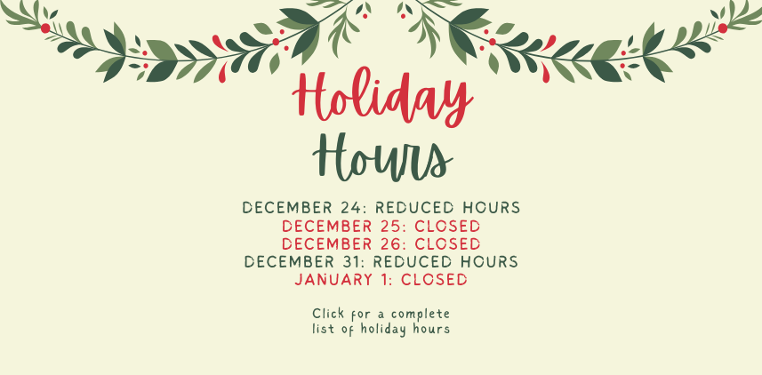 GSPL Holiday Hours
