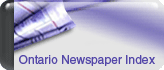 Logo: Ontario Newspaper Index