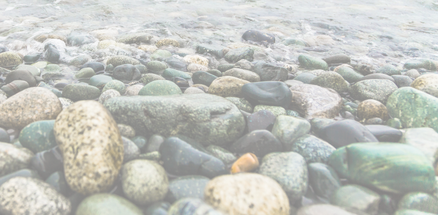 River stones of various size and colour.